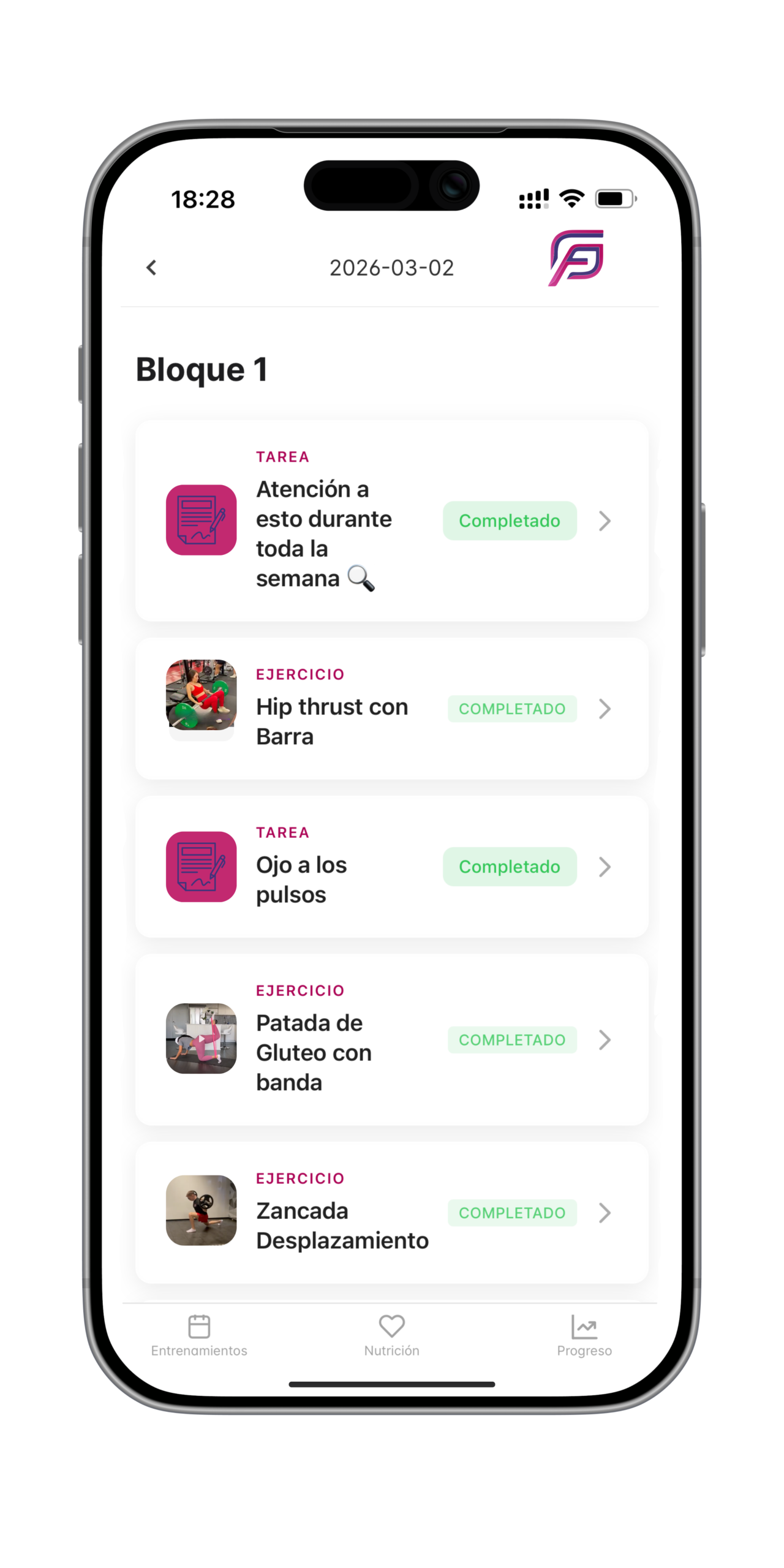 Fotos del progreso